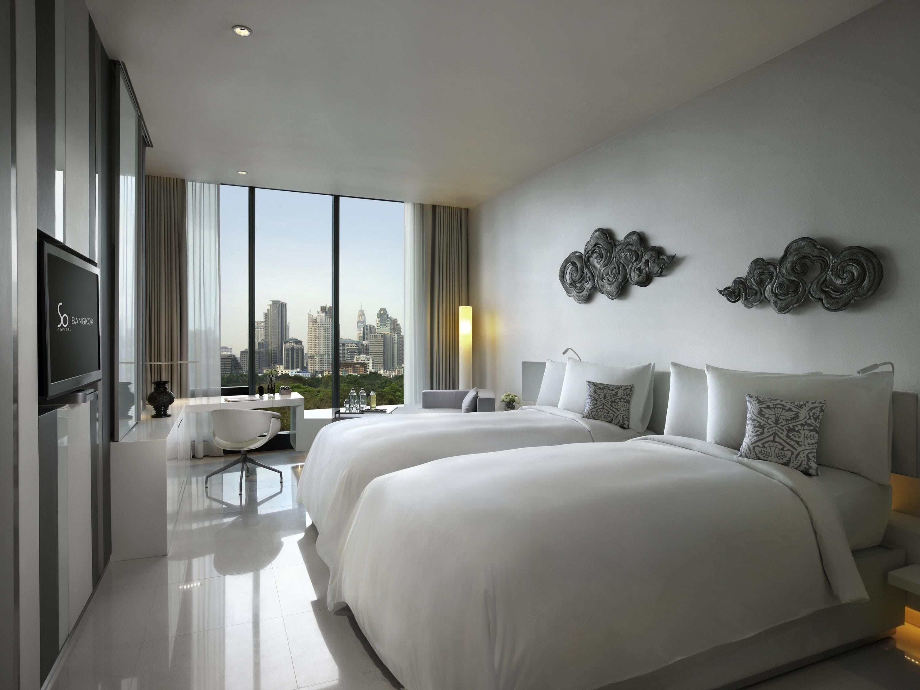 Premium bedding, free minibar, in-room safe, individually decorated