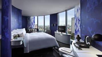 Premium bedding, free minibar, in-room safe, individually decorated