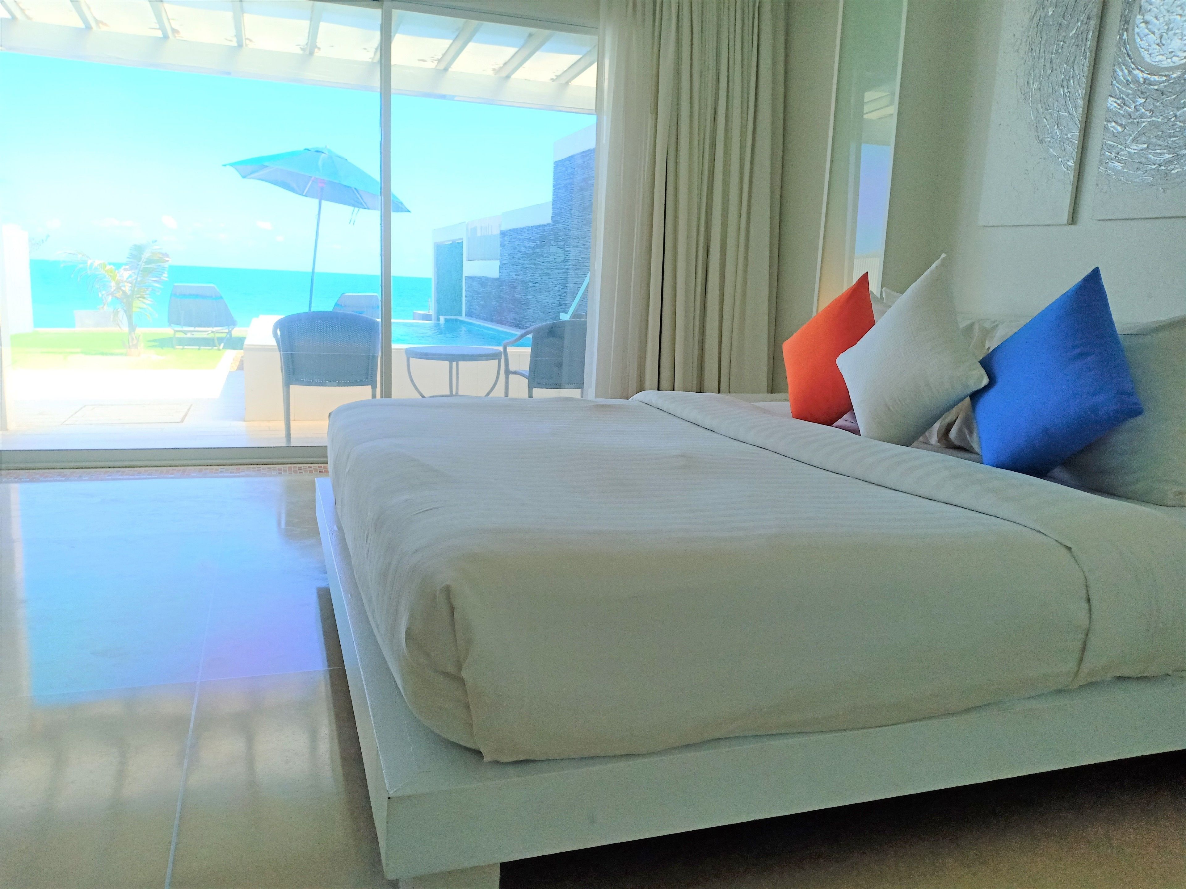 ocean pool villa | premium bedding, select comfort beds, minibar, in-room safe
