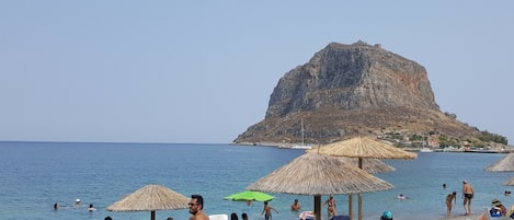 Plage privée à proximité, serviettes de plage