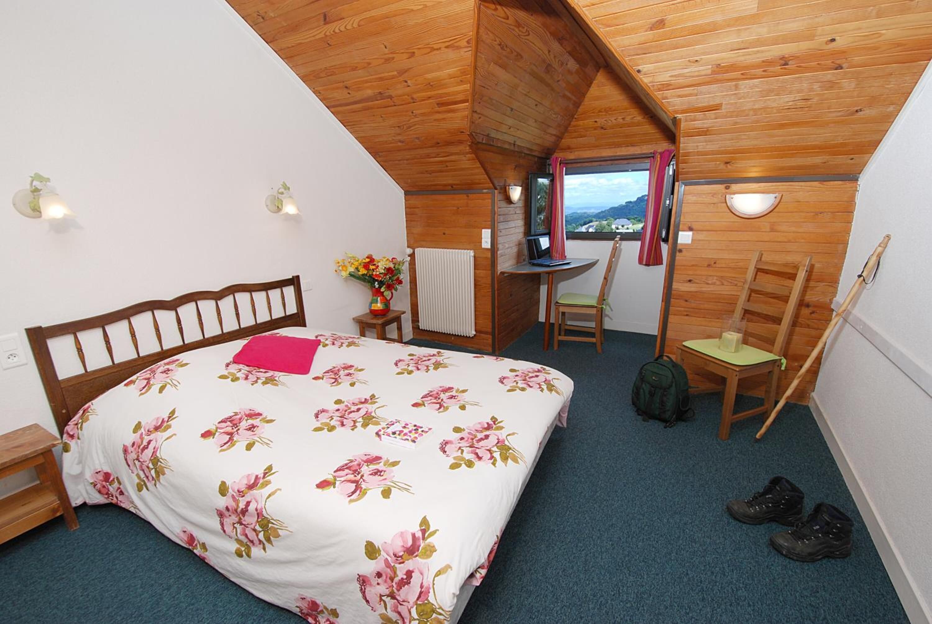 desk, blackout curtains, iron/ironing board, cots/infant beds