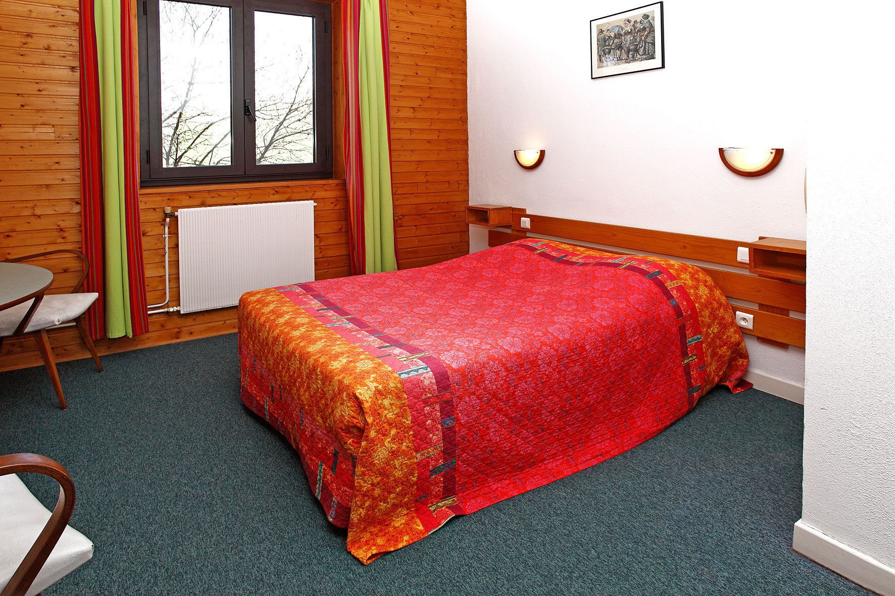 desk, blackout curtains, iron/ironing board, cots/infant beds