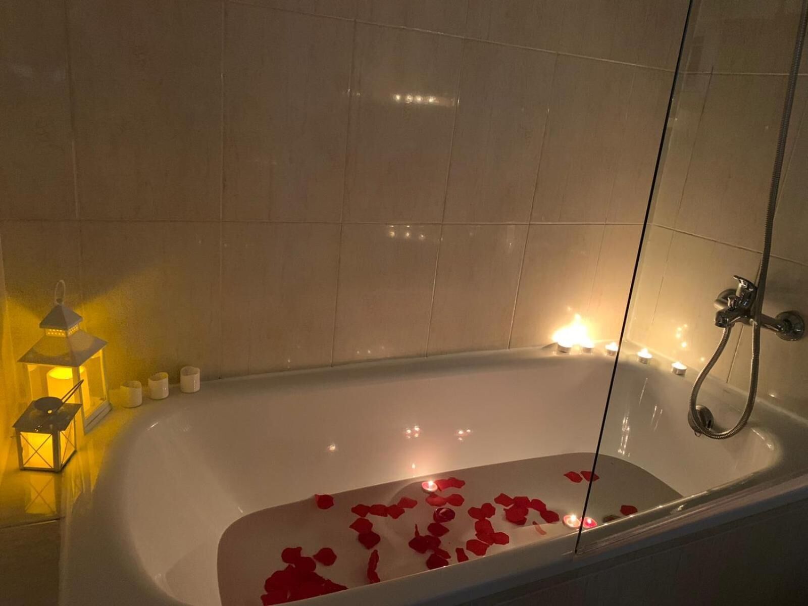 hair dryer, bidet, towels