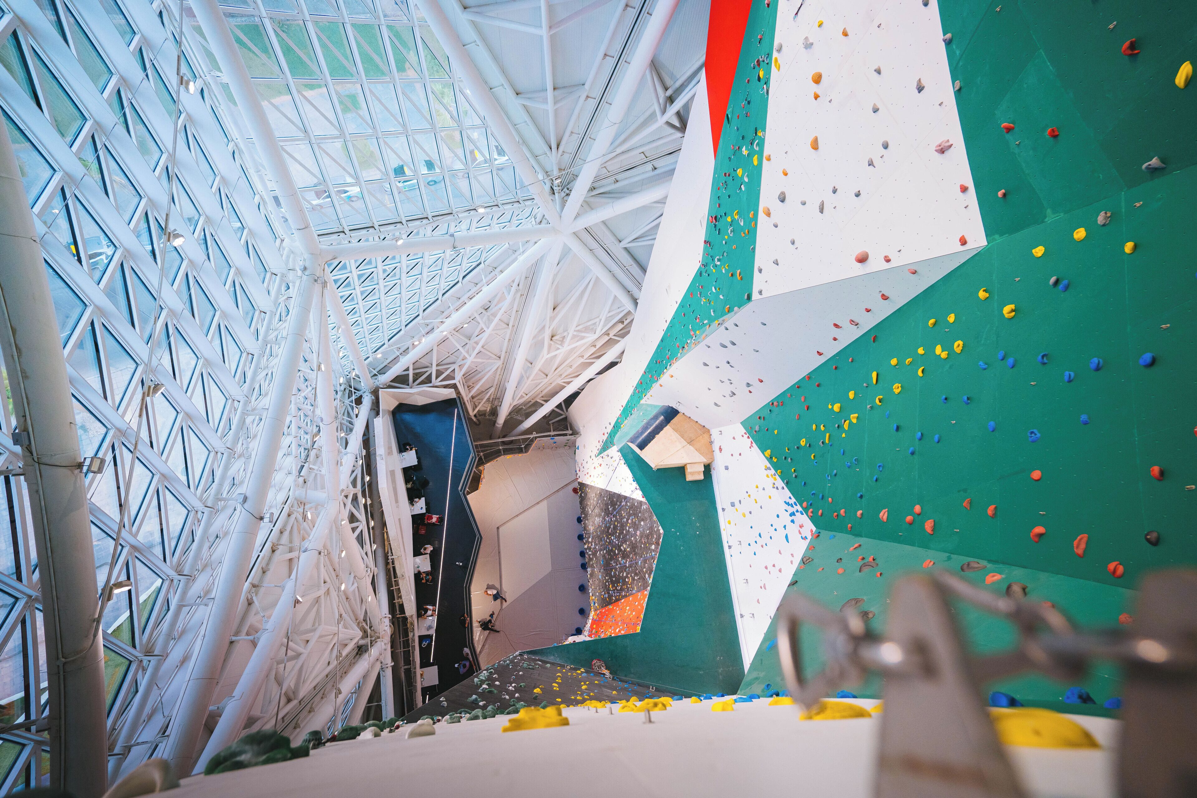 Parede de escalada interna