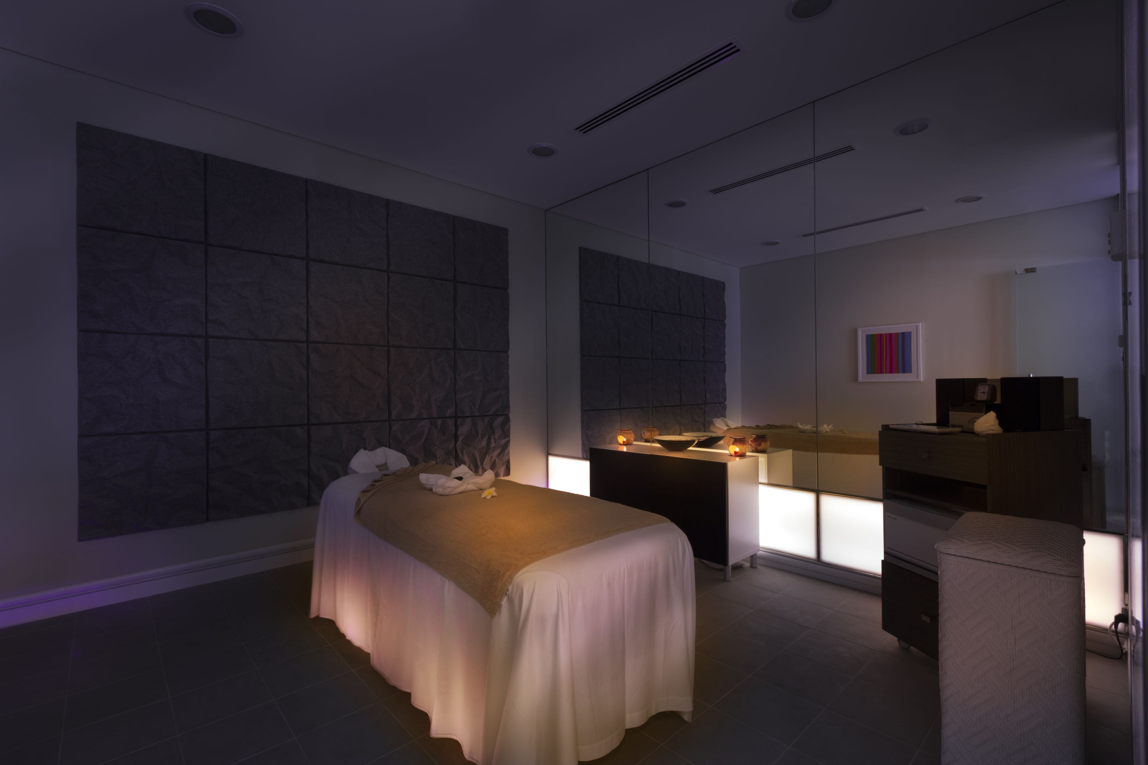 Espace de soins pour les couples, soins corporels, soins d'aromathérapie