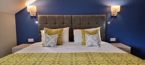 Individually decorated, individually furnished, desk, laptop workspace