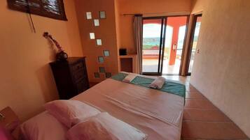 Superior Room, 2 Queen Beds, Balcony, Tower | Individually decorated, individually furnished, free WiFi, bed sheets