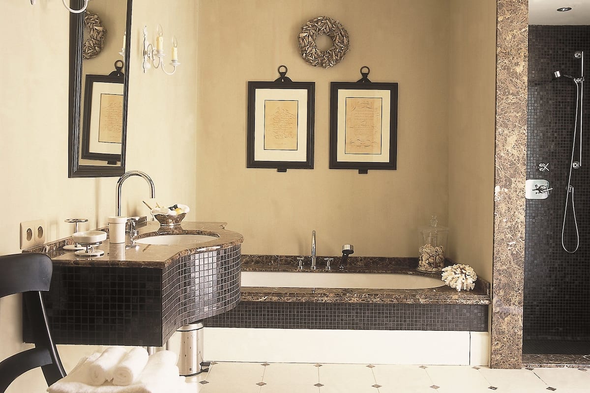 free toiletries, hair dryer, bathrobes, slippers