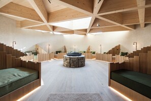 Behandlingsområde utomhus, bastu, bubbelpool och ångbastu