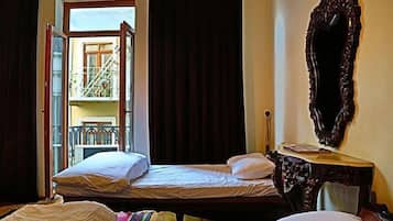 Standard Room, Multiple Beds, Shared Bathroom | In-room safe, free WiFi, bed sheets
