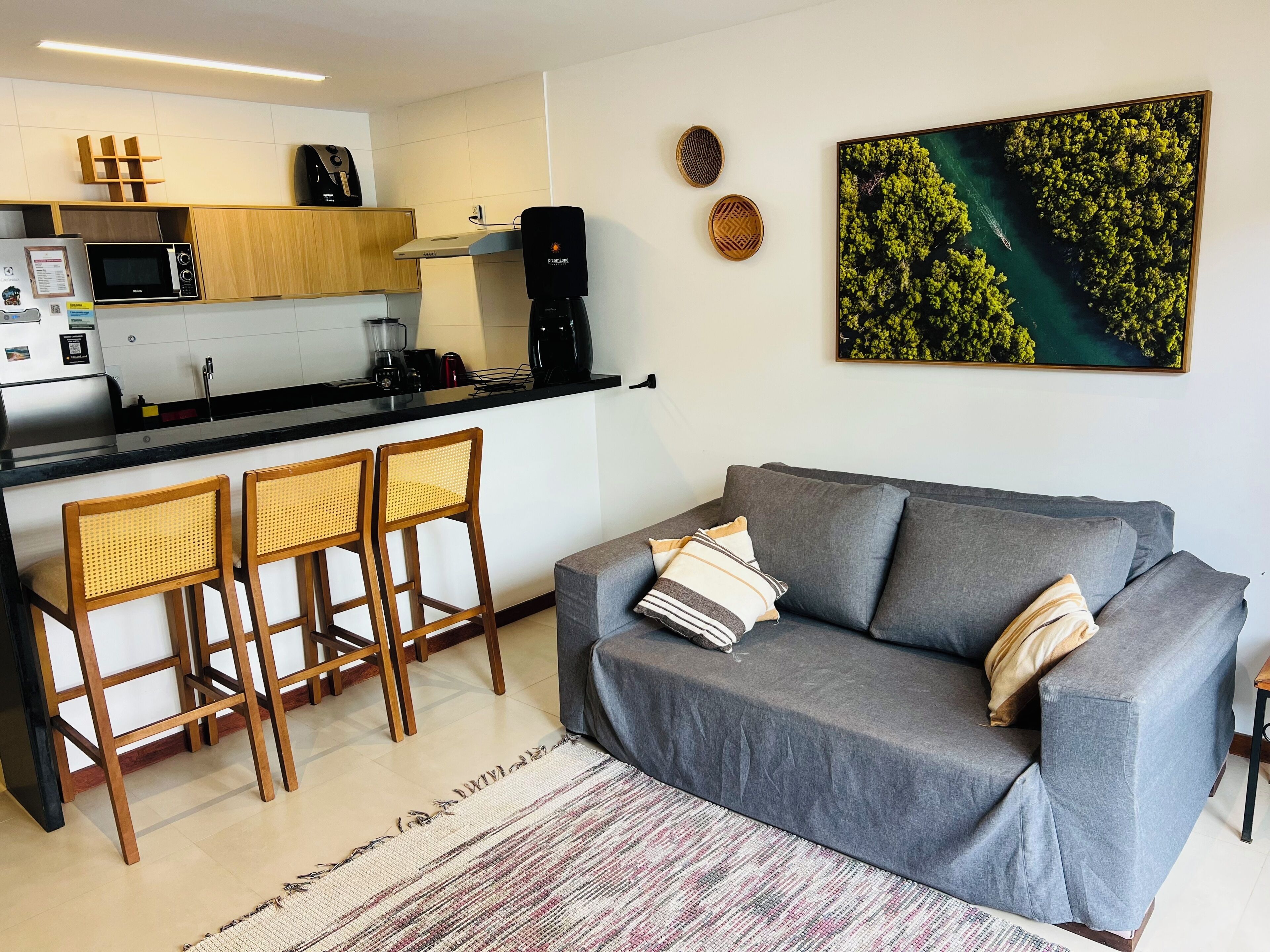 family duplex, multiple beds | living area