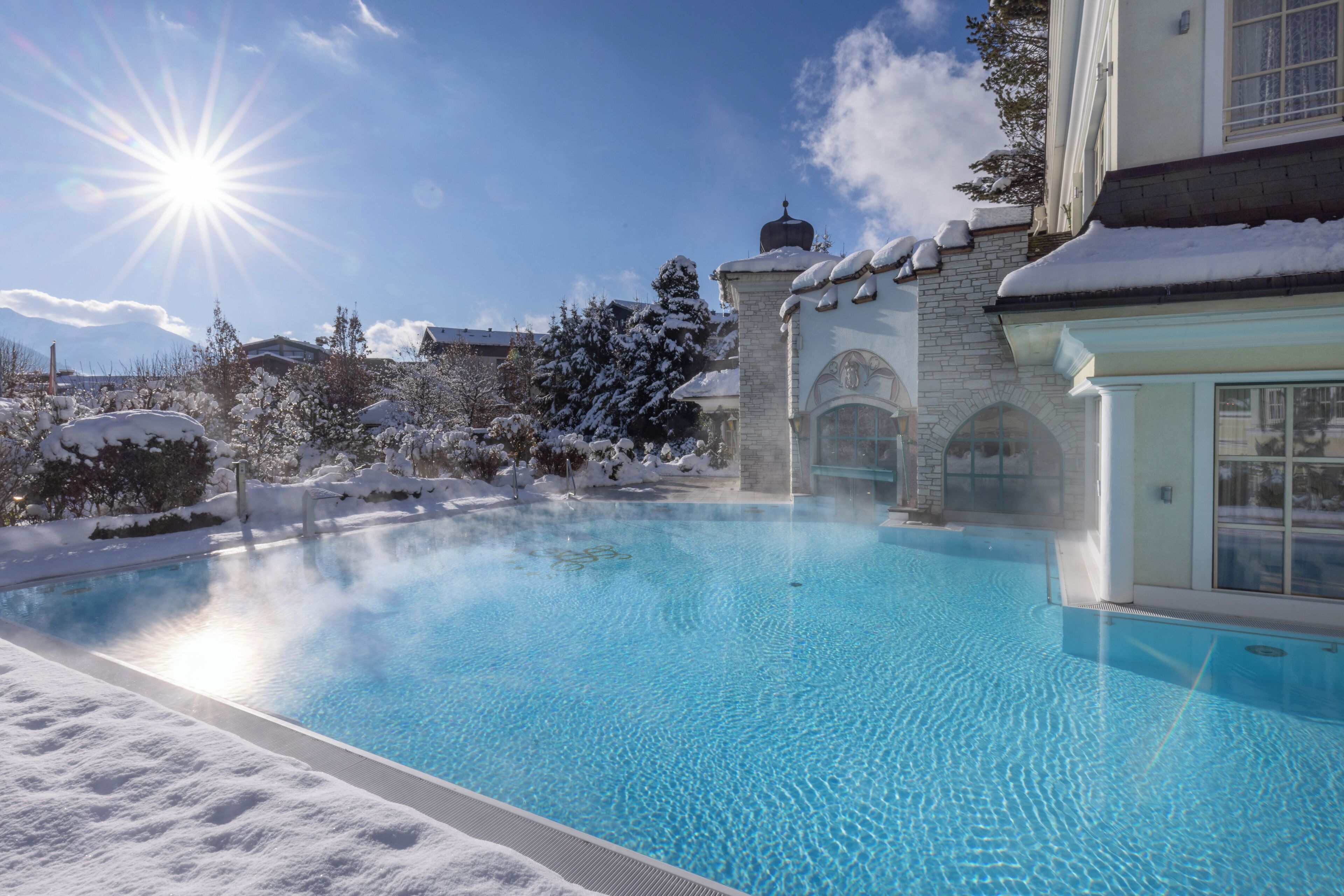 Indoor pool, outdoor pool, open 7:00 AM to 8:00 PM, pool umbrellas