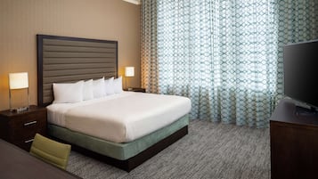 Suite, 1 King Bed with Sofa bed, Non Smoking, Refrigerator & Microwave | 1 bedroom, premium bedding, pillowtop beds, in-room safe