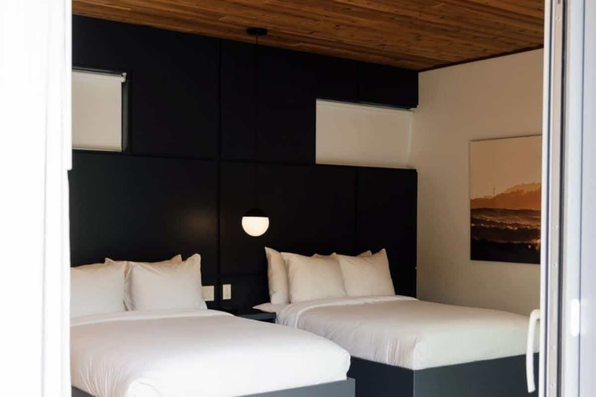 premium studio, 2 double beds, ocean view | egyptian cotton sheets, premium bedding, pillow-top beds, minibar