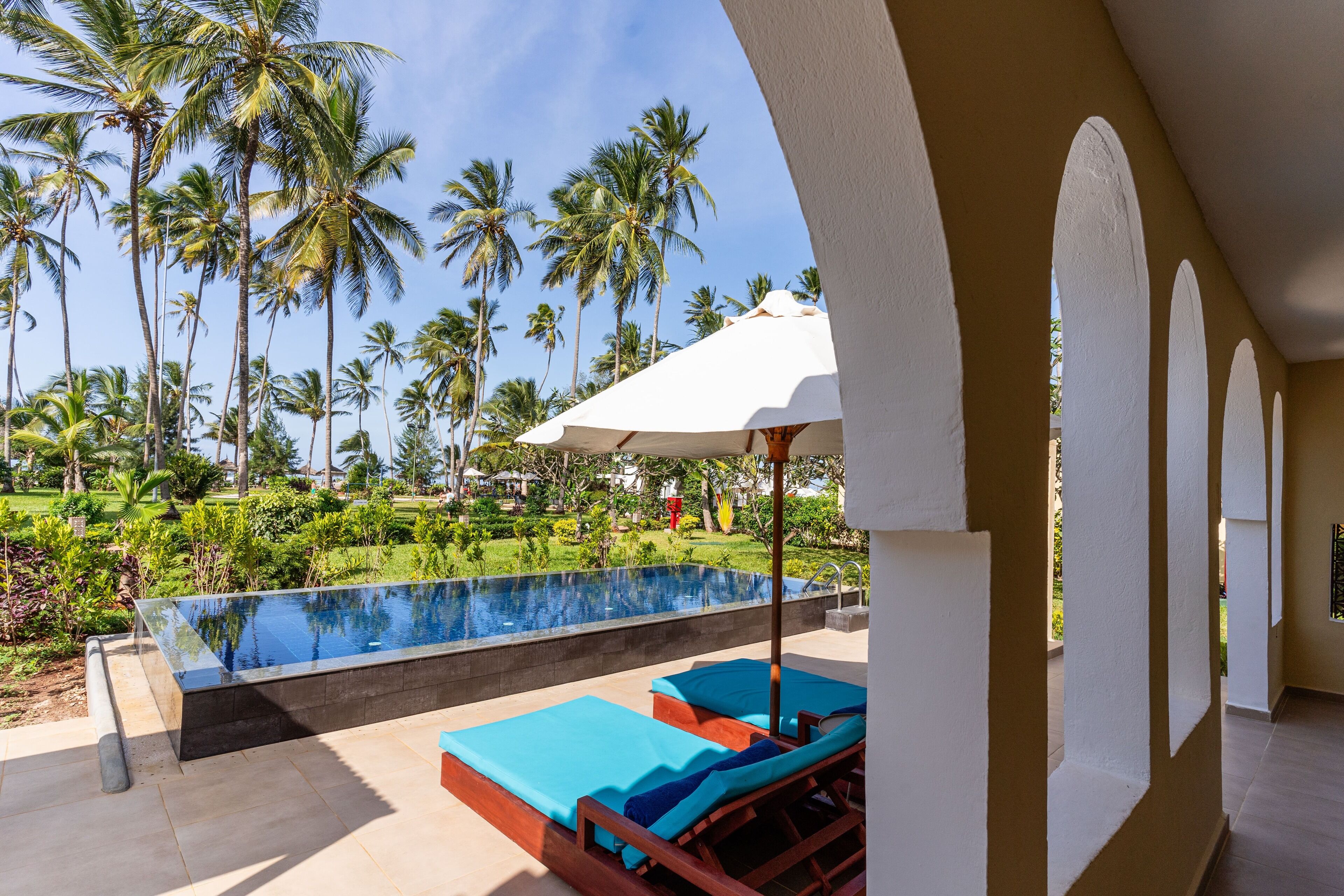 villa with private pool | view from room