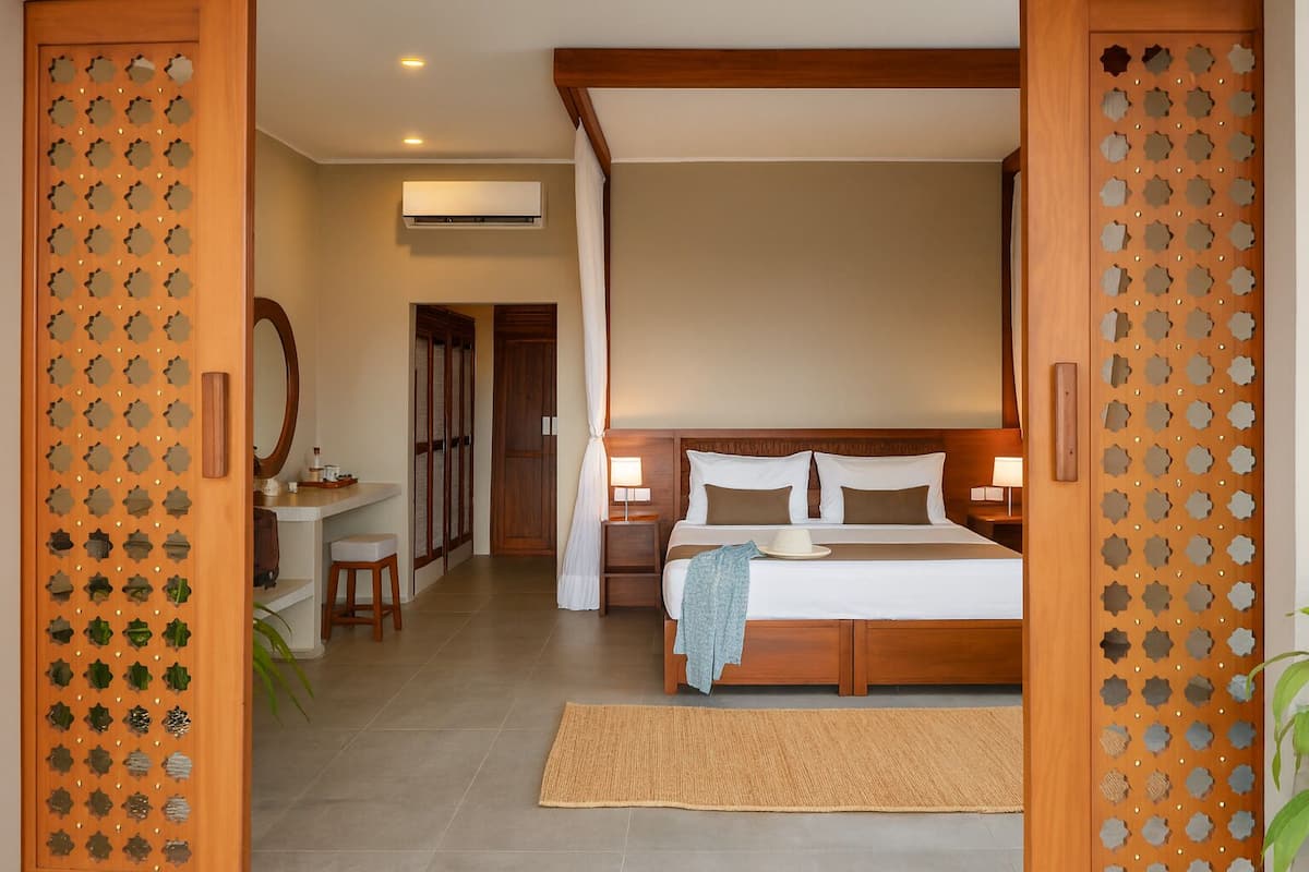 Vila, menghadap pantai | Seprai premium, minibar, brankas, dan meja kerja