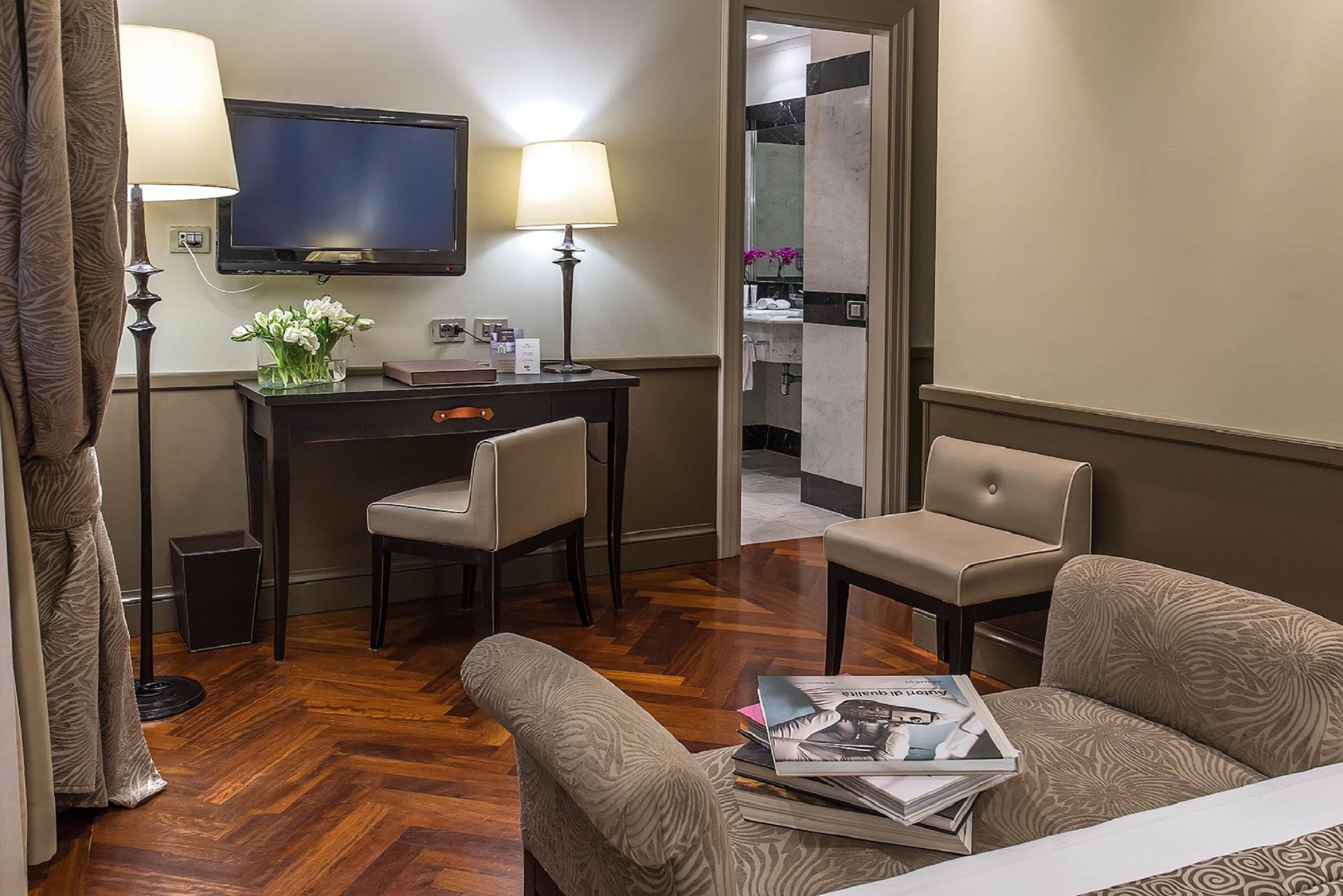 premium bedding, memory-foam beds, minibar, in-room safe