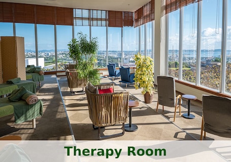 Couples treatment rooms, sauna, hot tub, steam room, body treatments
