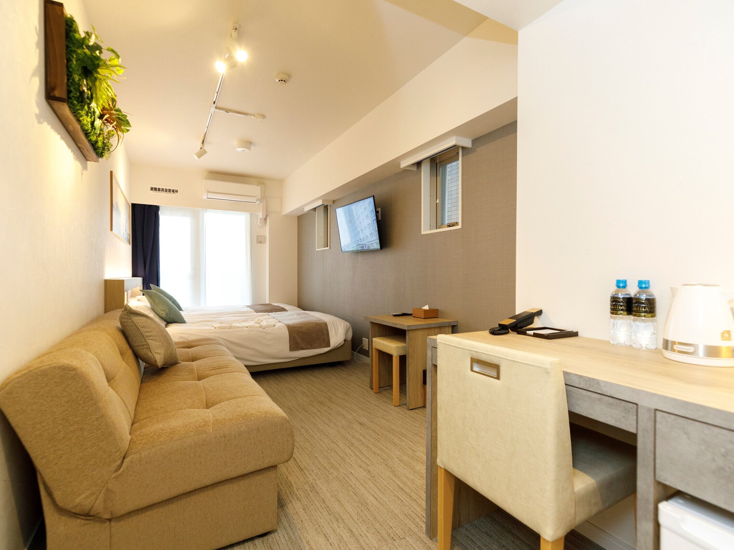 desk, blackout curtains, iron/ironing board, free wifi