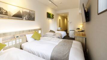 Annex Residential Twin Room for 3 people, Non Smoking | Desk, blackout drapes, iron/ironing board, free WiFi