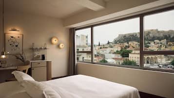 Junior Suite (Acropolis View) | Hypo-allergenic bedding, Select Comfort beds, minibar, in-room safe