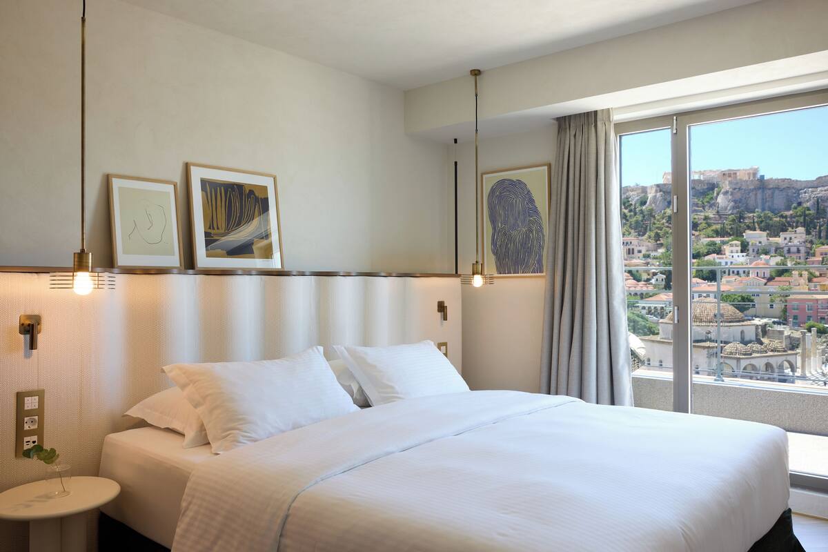 Iris Suite Acropolis View | 防过敏的被褥、Select Comfort 床、迷你吧、客房内保险箱