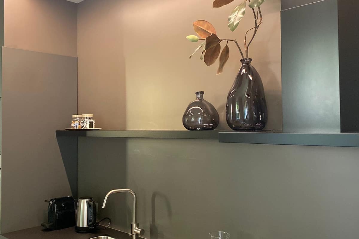 apartment, garden view | private kitchen