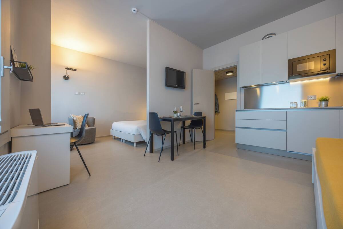 Superior Apartment, 1 Bedroom | Living area | 32-inch LCD TV with digital channels, TV