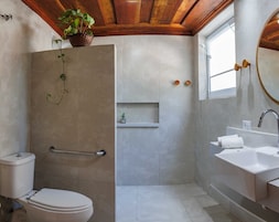 Family Suite | Bathroom | Shower, free toiletries, towels