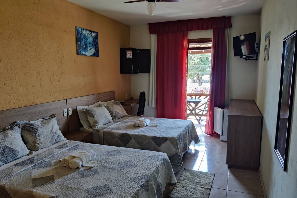 Laptop workspace, iron/ironing board (on request), free WiFi, bed sheets