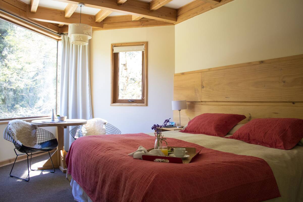 Quadruple Room, Mountain View | Premium bedding, minibar, in-room safe, laptop workspace
