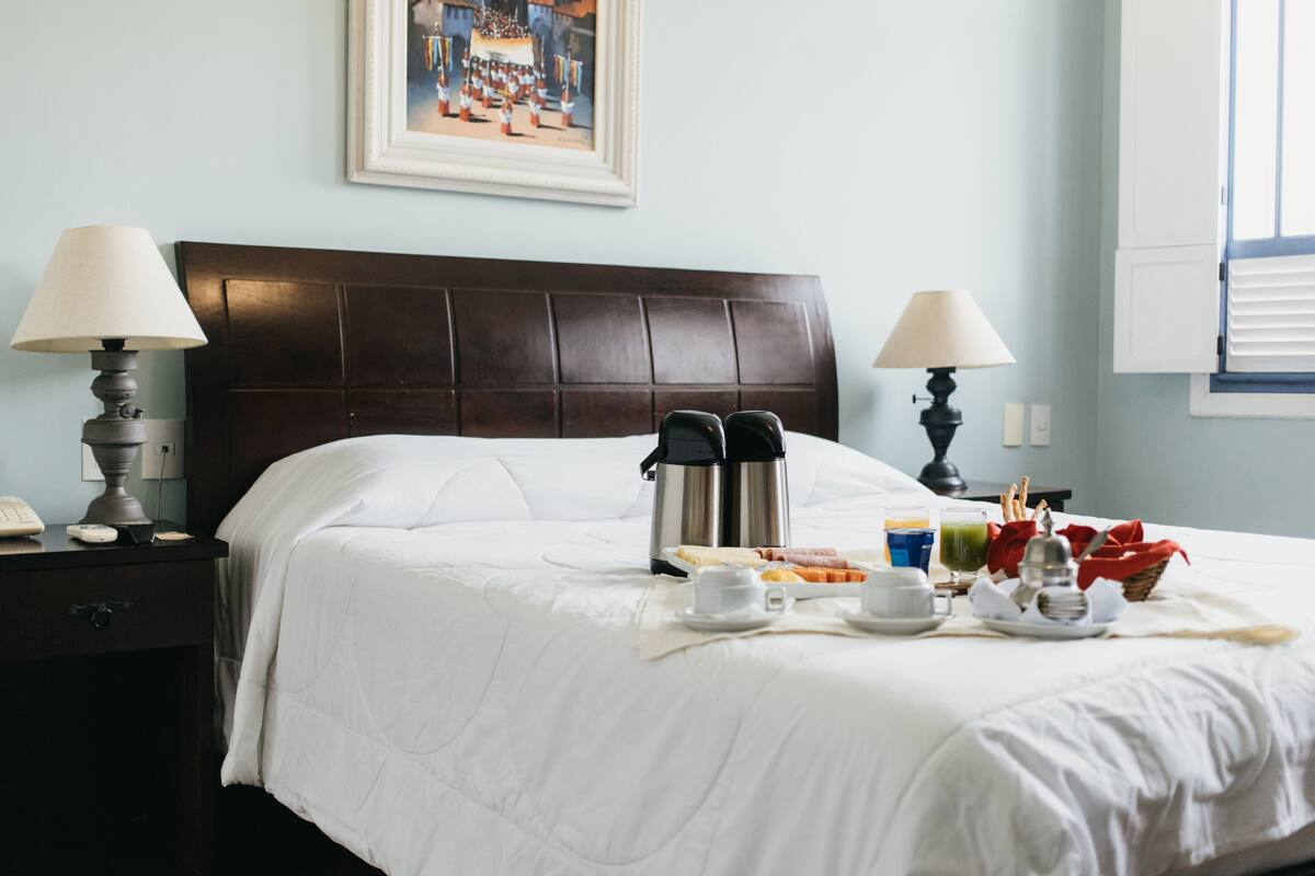 Standard Double Room, Multiple Beds | Minibar, in-room safe, desk, free WiFi