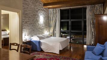 Departamento estándar, 1 habitación (Bilocale con Parco Termale) | 1 habitación y ropa de cama de alta calidad