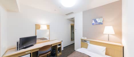 Premium bedding, desk, blackout curtains, soundproofing