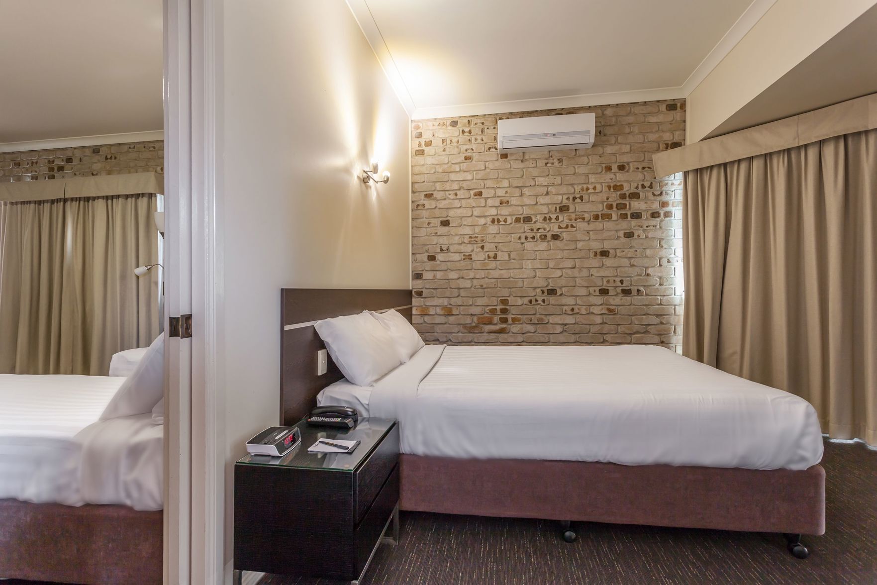 Premium bedding, desk, soundproofing, iron/ironing board