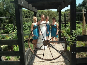 Outdoor wedding area