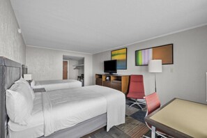Basic Double Room, 2 Double Beds, Oceanfront | In-room safe, individually furnished, laptop workspace