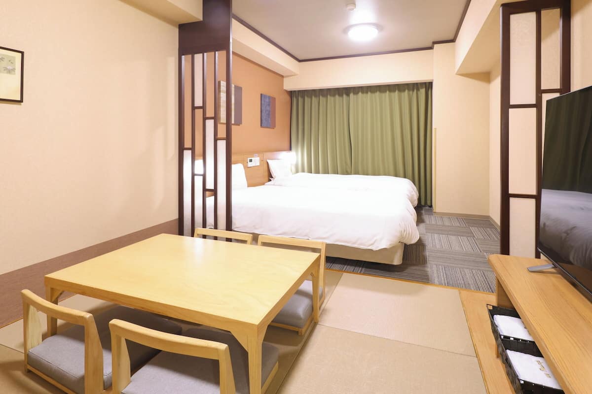 premium bedding, desk, blackout curtains, free wifi