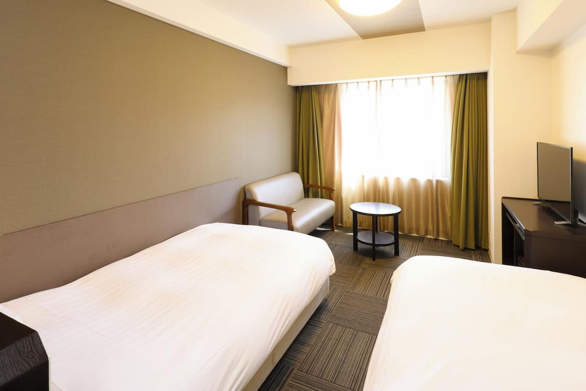 premium bedding, desk, blackout curtains, free wifi