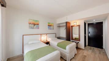 Room, 2 Single Beds, City View | Premium bedding, in-room safe, desk, iron/ironing board
