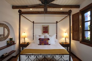 Egyptian cotton sheets, premium bedding, down duvets, pillow-top beds