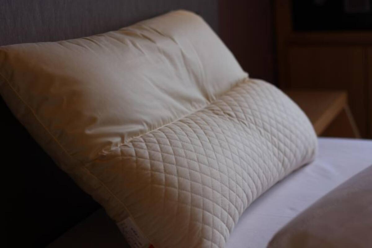Down comforters, desk, blackout drapes, soundproofing