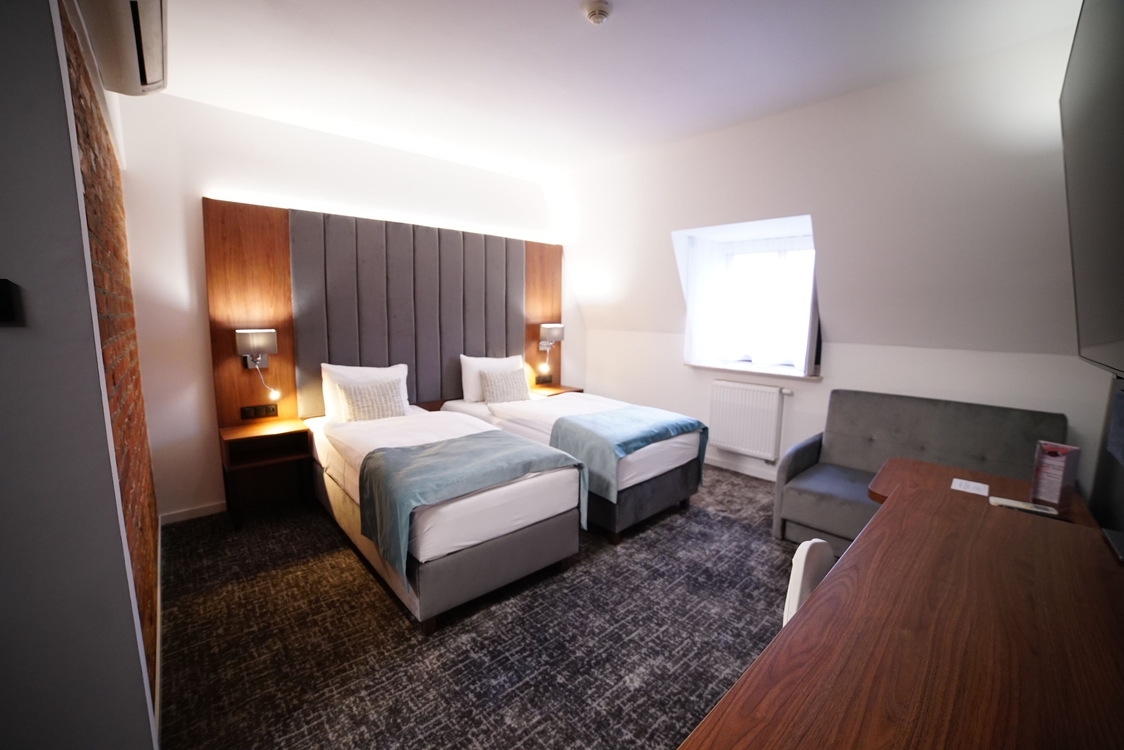 free toiletries, hair dryer, towels