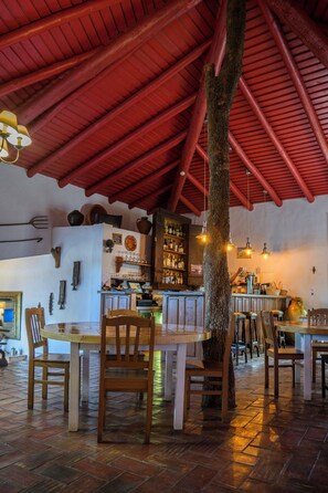 Lunch, dinner served; Portuguese cuisine, garden views