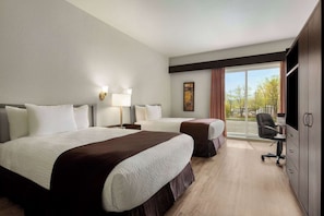 Desk, blackout curtains, iron/ironing board, cots/infant beds