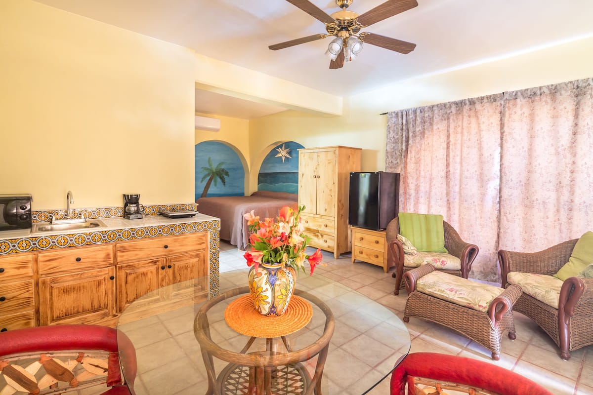 pacifica playa, poolside | living area