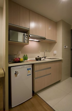 Fridge, microwave, stovetop, electric kettle - Citadines Xingqing Palace Xi'an (Xi'an)