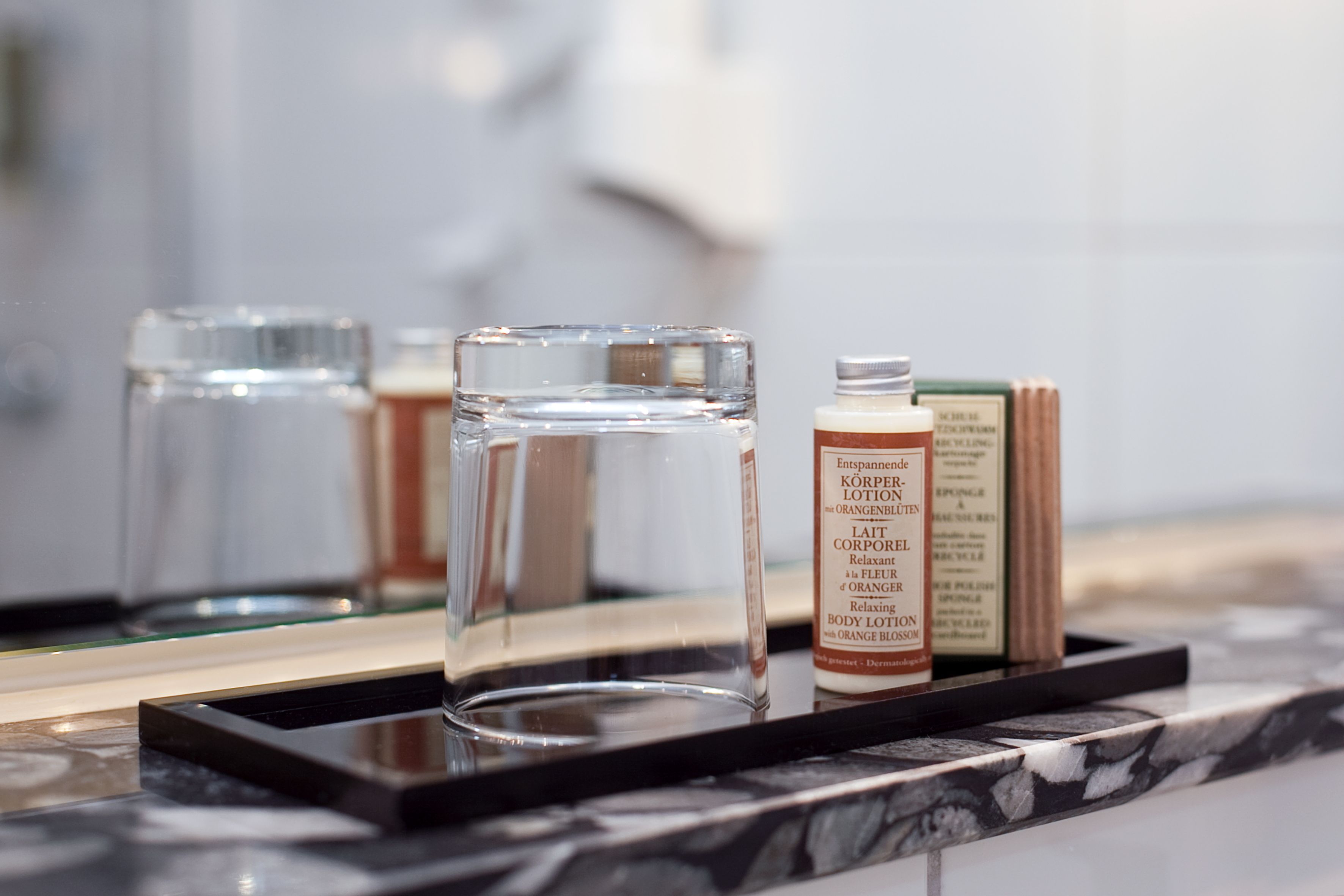 free toiletries, hair dryer, towels