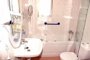 Free toiletries, hair dryer, towels