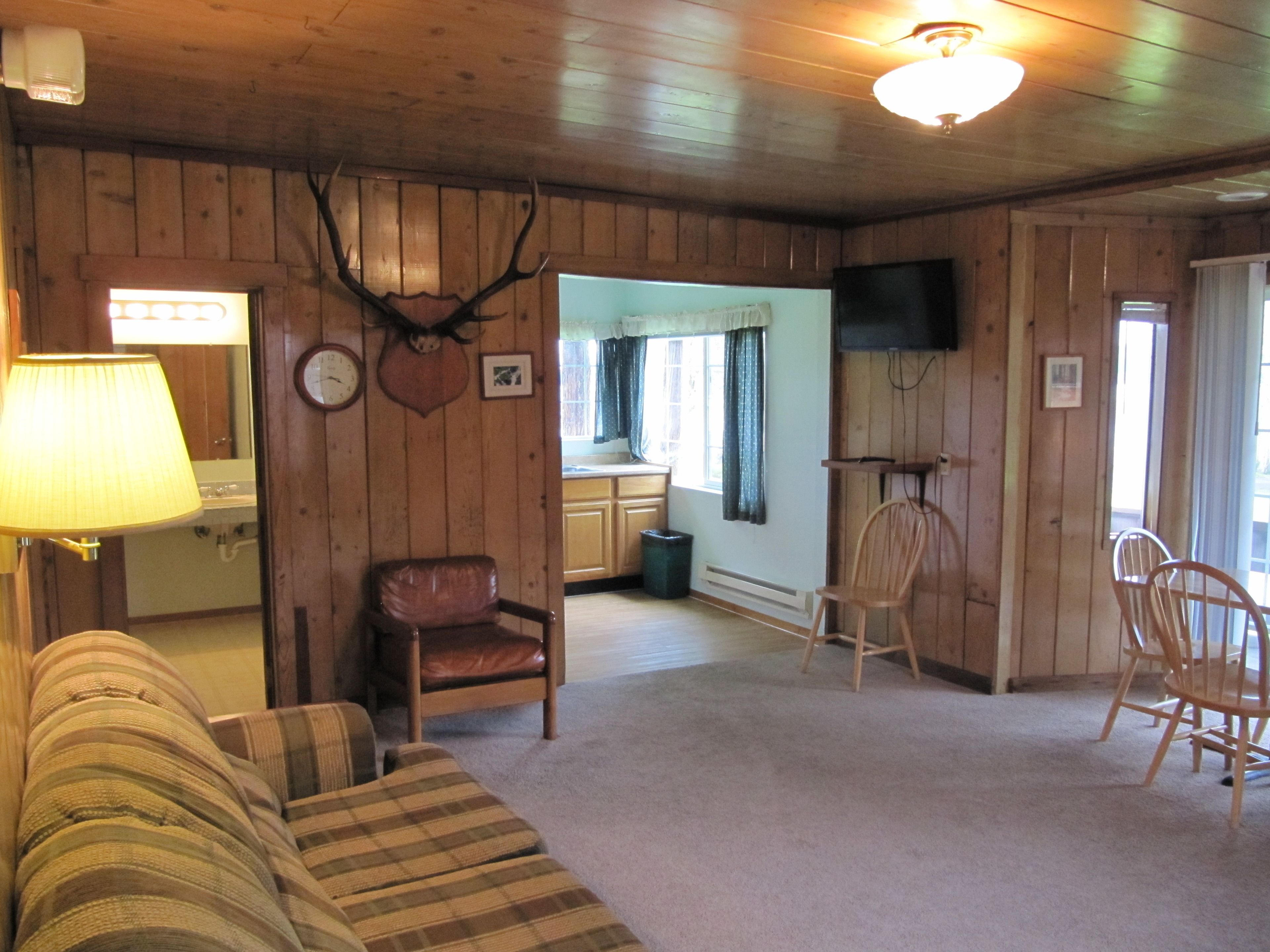 cabin, fireplace (#  6, kitchen, jetted tub) | living room | flat-screen tv